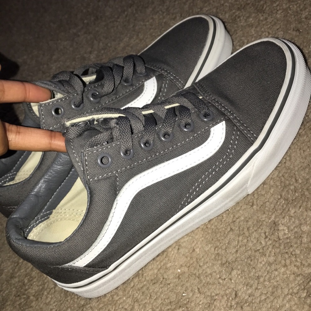 Grey Vans sk8 lows